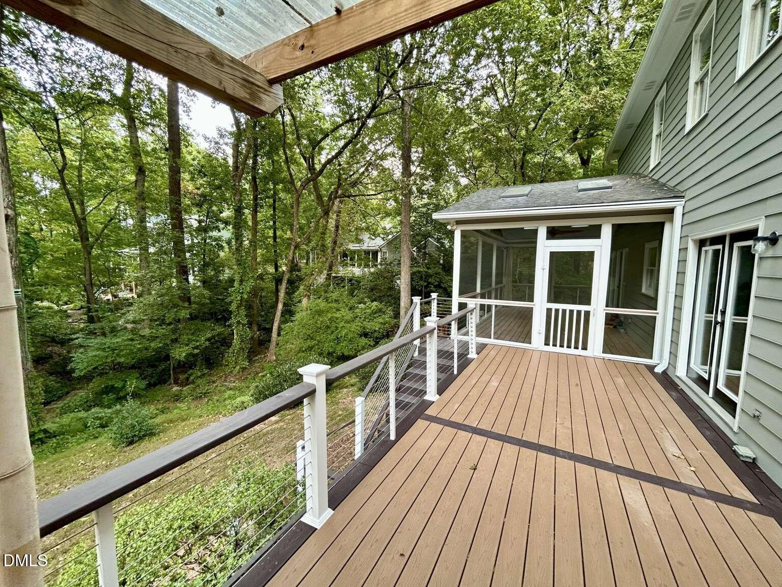 113 Ravenna Way Cary, NC 27513 - Photo 32 of 39 a view of balcony with wooden floor