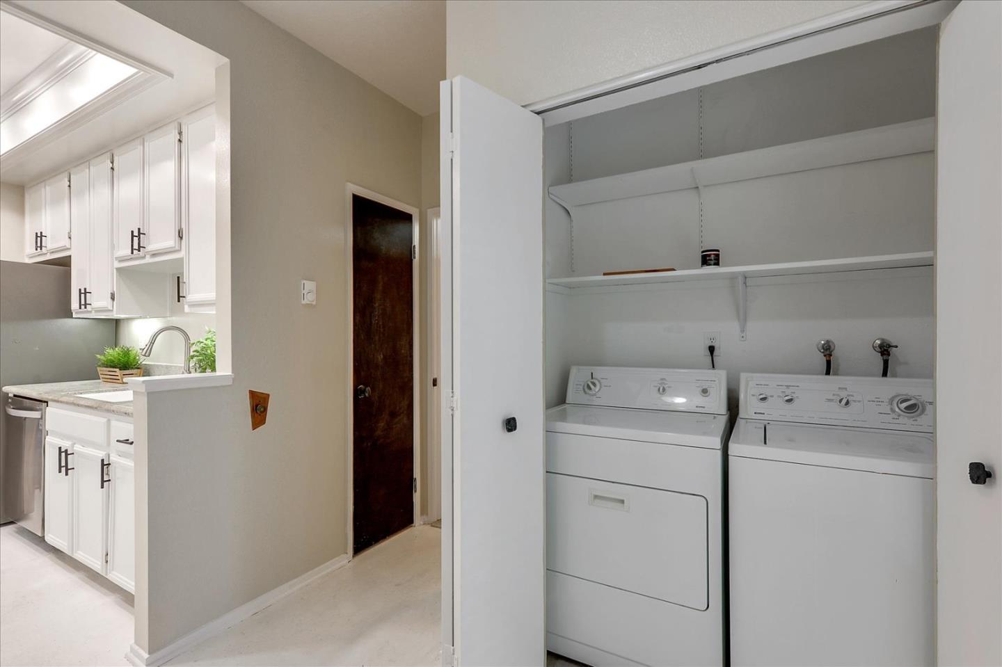 834 Wharfside Road San Mateo, CA 94404 - Photo 26 of 36 a utility room with dryer and washer
