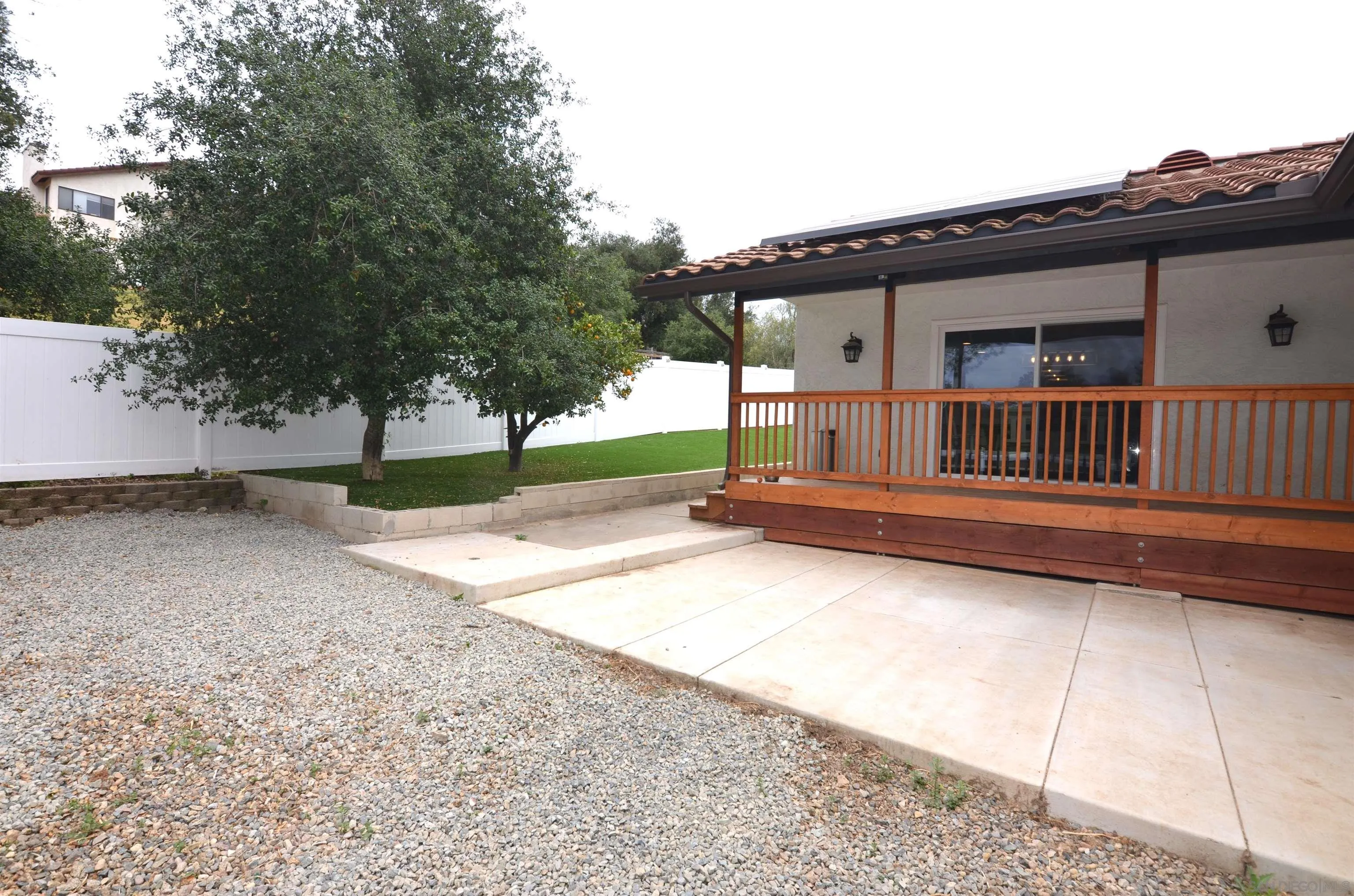 30643 Rabbit Run Valley Center, CA 92082 - Photo 45 of 59 a view of backyard with deck and a garden