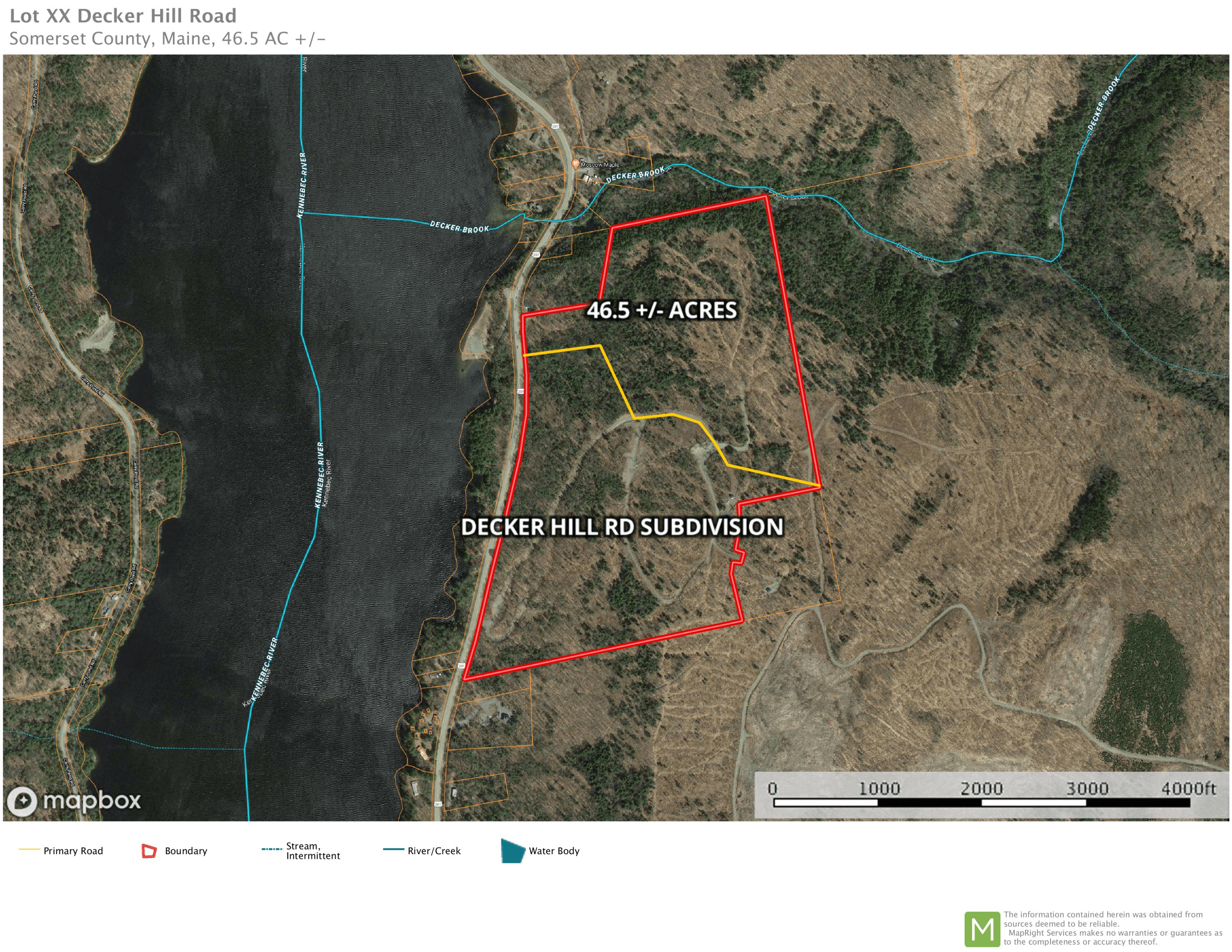 Xx Xx Decker Hill Road Moscow, ME 04920 - Photo 1 of 1 Boundary map-min