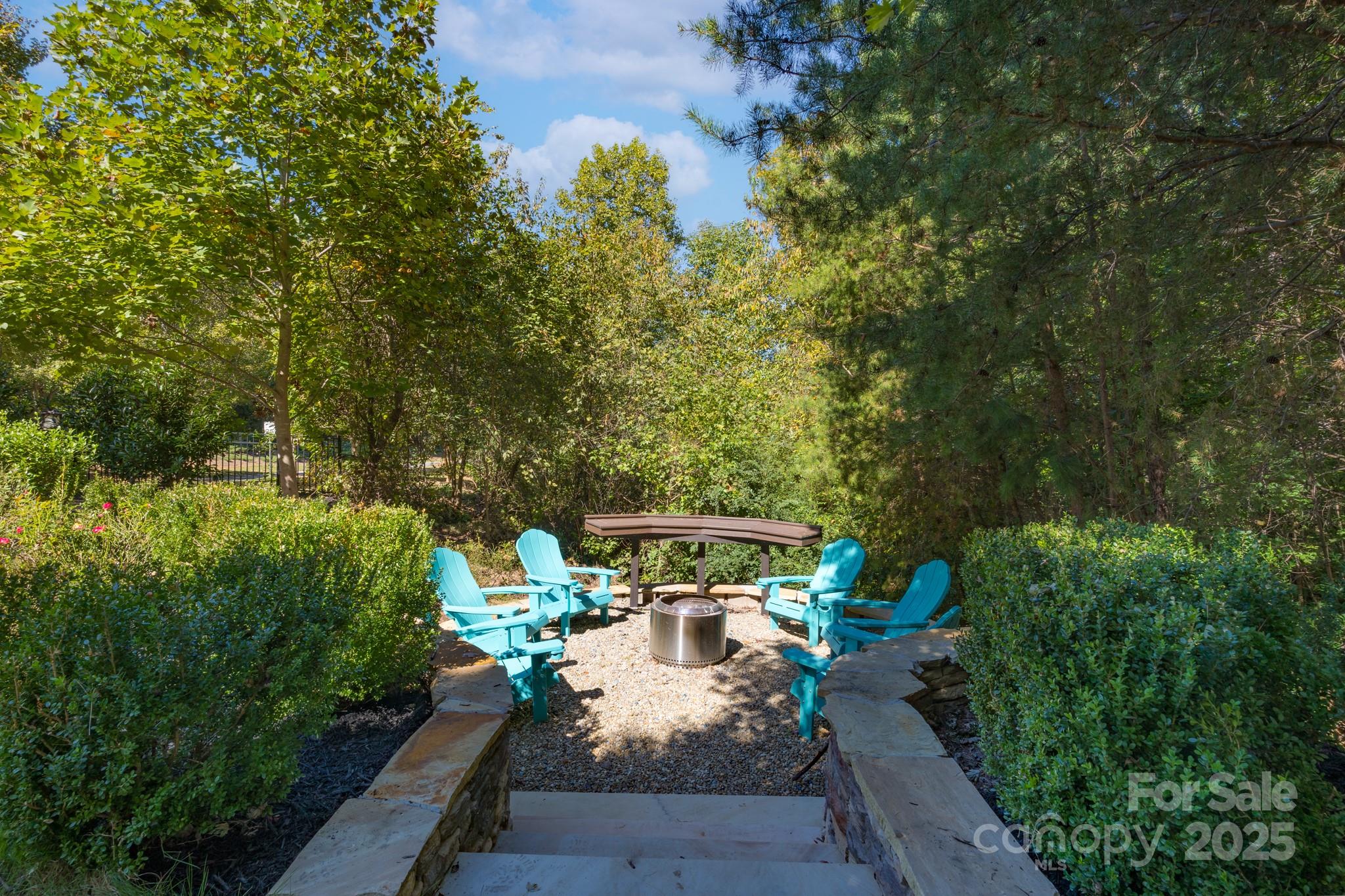 507 Quicksilver Trail Fort Mill, SC 29708 - Photo 40 of 48 a view of a patio with table and chairs and potted plants