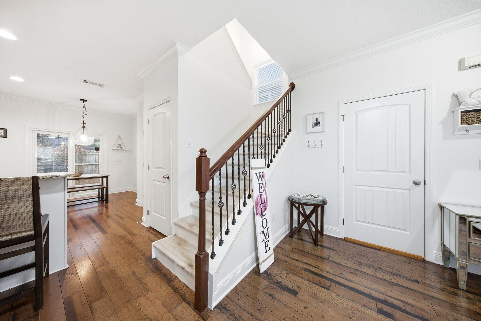 54 West Shore Place Inlet Beach, FL 32461 - Photo 16 of 38 a view of entryway and hall with wooden floor