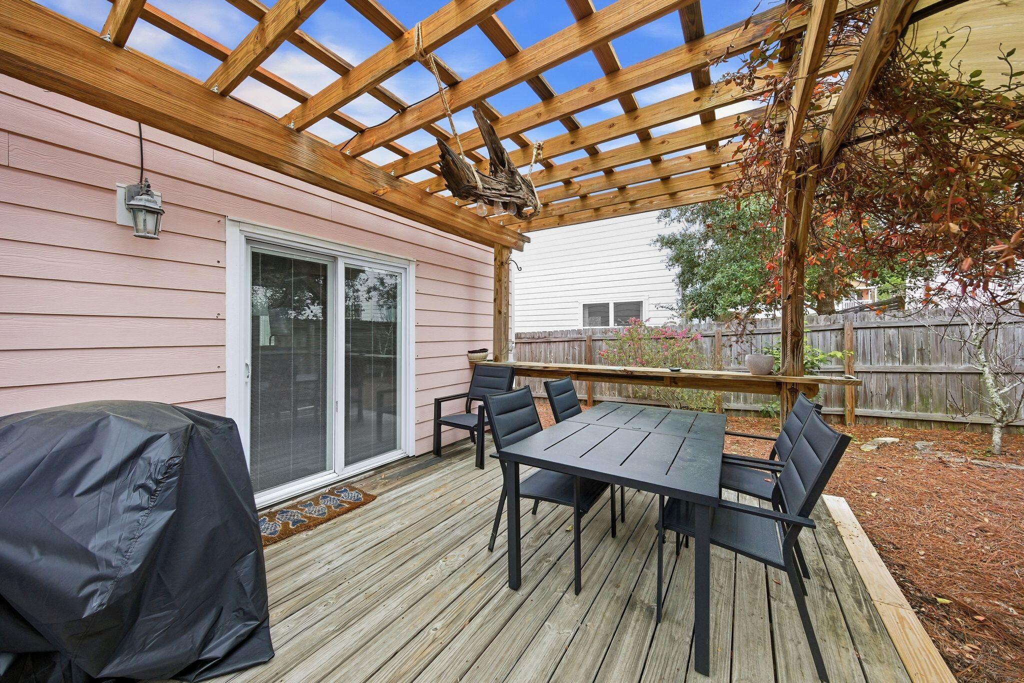 54 West Shore Place Inlet Beach, FL 32461 - Photo 29 of 38 a view of a couches on wooden deck