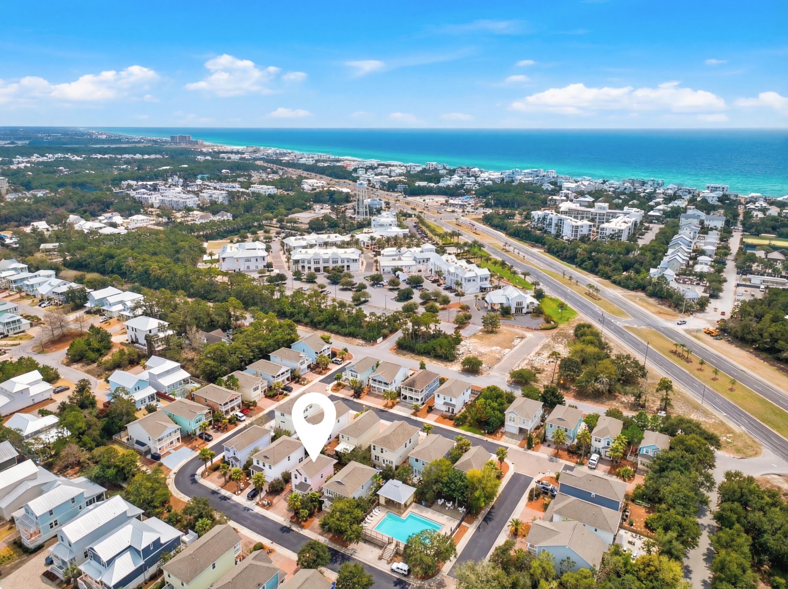 54 West Shore Place Inlet Beach, FL 32461 - Photo 3 of 38 an aerial view of multiple house