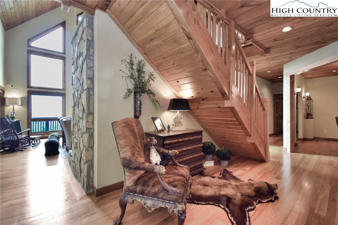 86 Tyneridge Road Banner Elk, NC 28604 - Photo 5 of 50 a view of entryway and hall with wooden floor