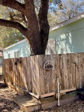 a backyard of a house