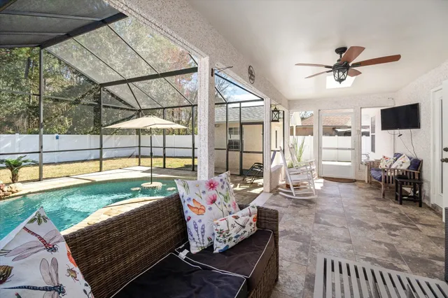 a view of outdoor space patio and swimming pool