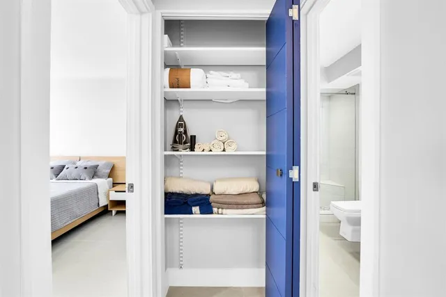 a view of building with an ocean view