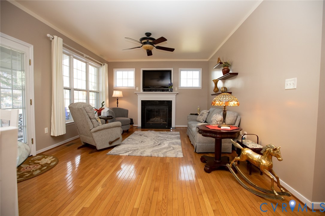 110 Jesse's Way Farmville, VA 23901 - Photo 23 of 56 a living room with furniture and a fireplace