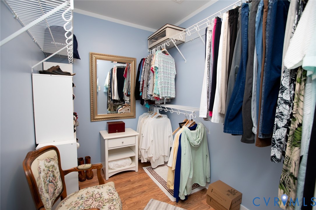 110 Jesse's Way Farmville, VA 23901 - Photo 30 of 56 a view of walk in closet with clothes and shoes