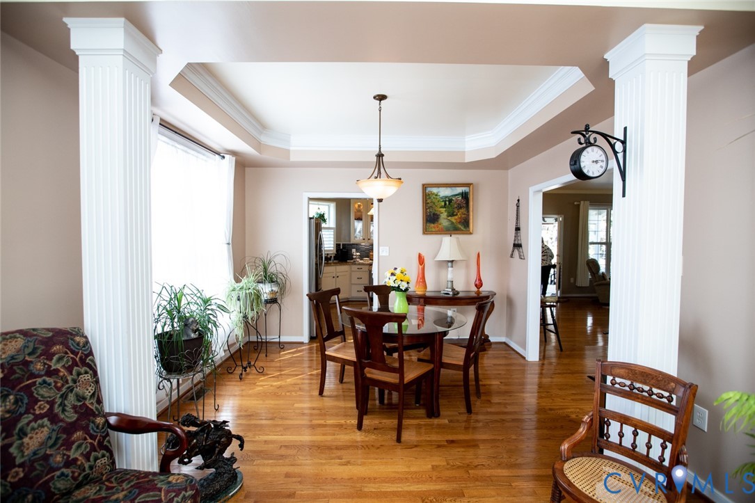 110 Jesse's Way Farmville, VA 23901 - Photo 6 of 56 a view of a dining room with furniture and wooden floor