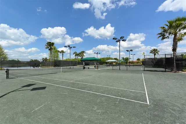 a view of a basketball court