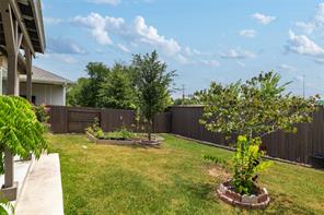 601 C-Bar Ranch Trail, Unit 51 Cedar Park, TX 78613 - Photo 29 of 33 Fenced backyard featuring a garden