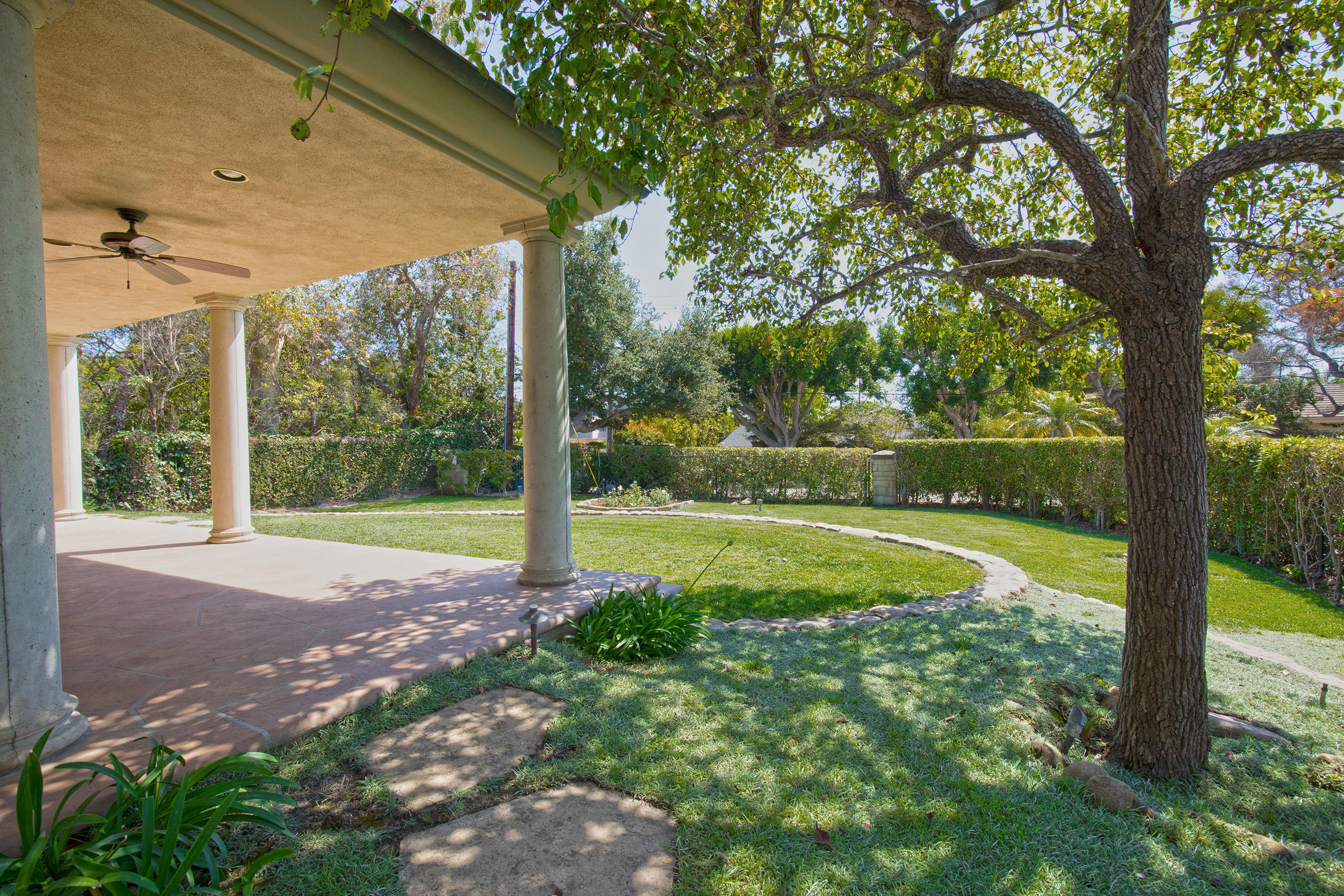 1138 Hill Road Montecito, CA 93108 - Photo 12 of 15 a view of a house with a yard