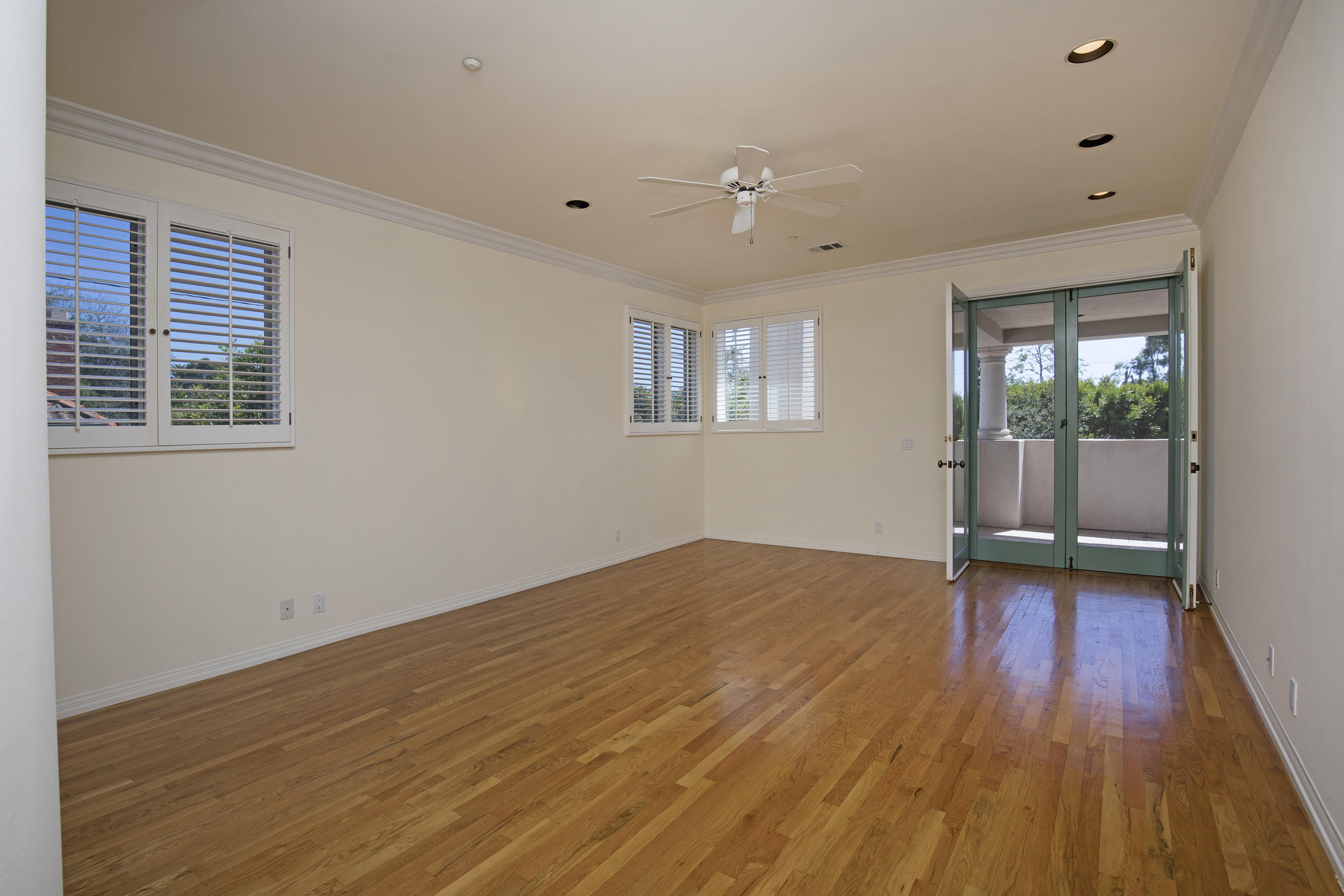 1138 Hill Road Montecito, CA 93108 - Photo 9 of 15 wooden floor in an empty room with a window