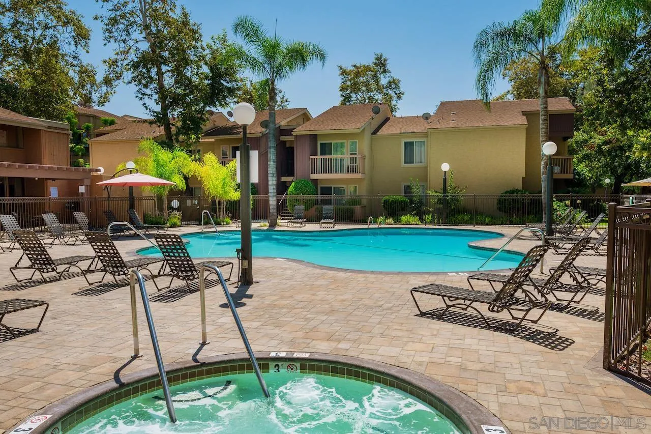 6006 Rancho Mission Road San Diego, CA 92108 - Photo 30 of 32 a view of a house with backyard porch and sitting area