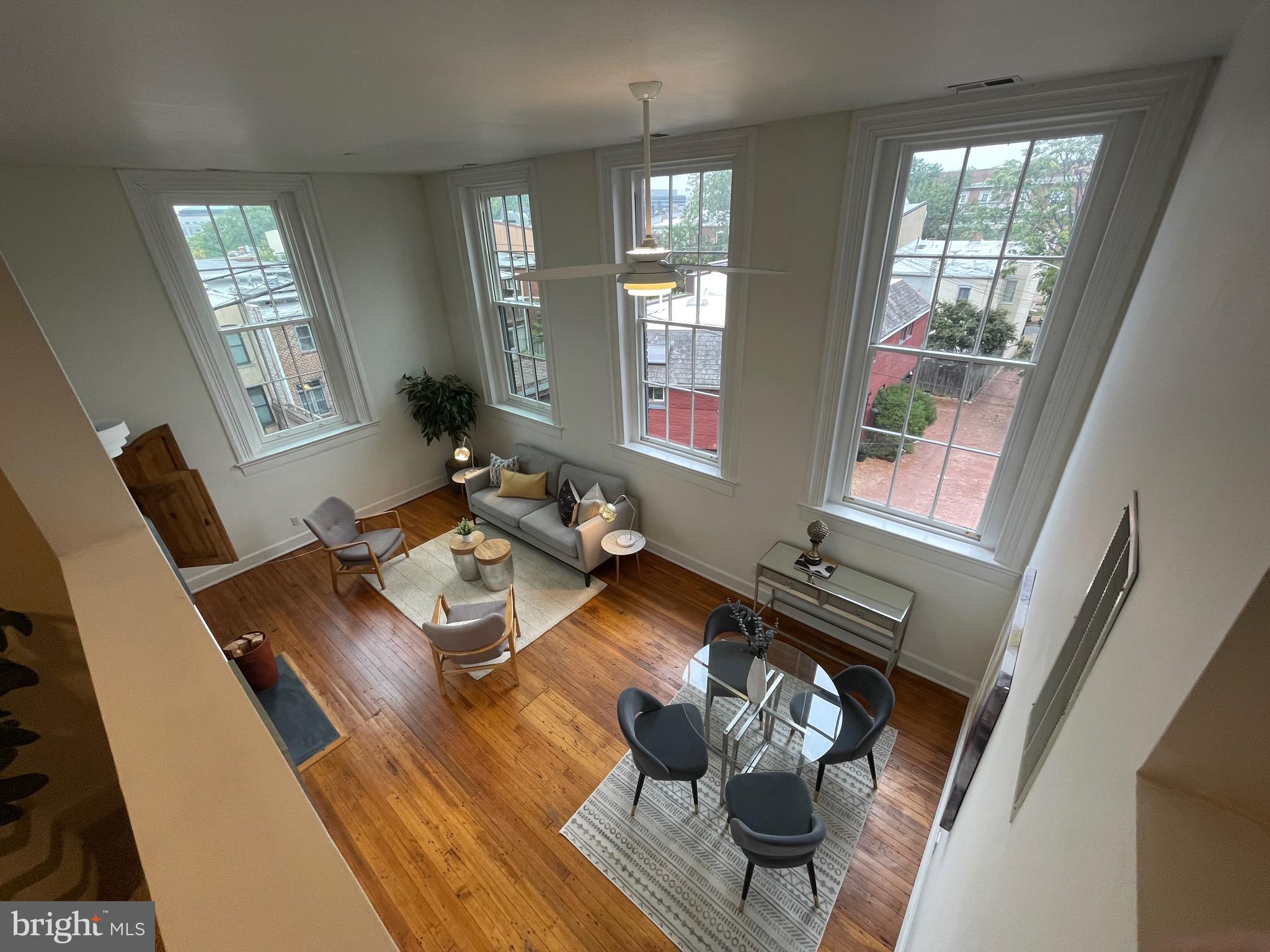 410 5th Street Northeast, Unit 23 Washington, DC 20002 - Photo 2 of 30 Living/Dining Room with 8' Windows