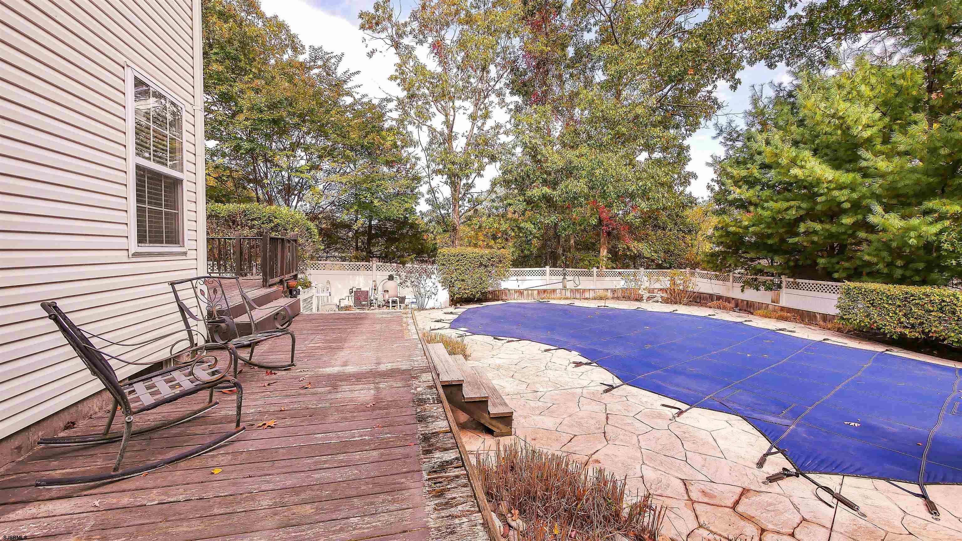 4 Paddock Road Egg Harbor Township, NJ 08234 - Photo 36 of 44 a view of a swimming pool with a patio