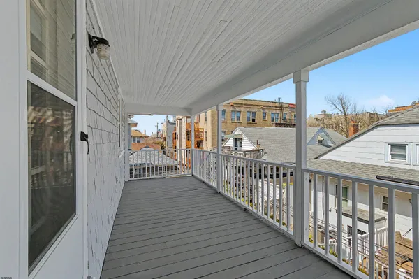 a view of a balcony