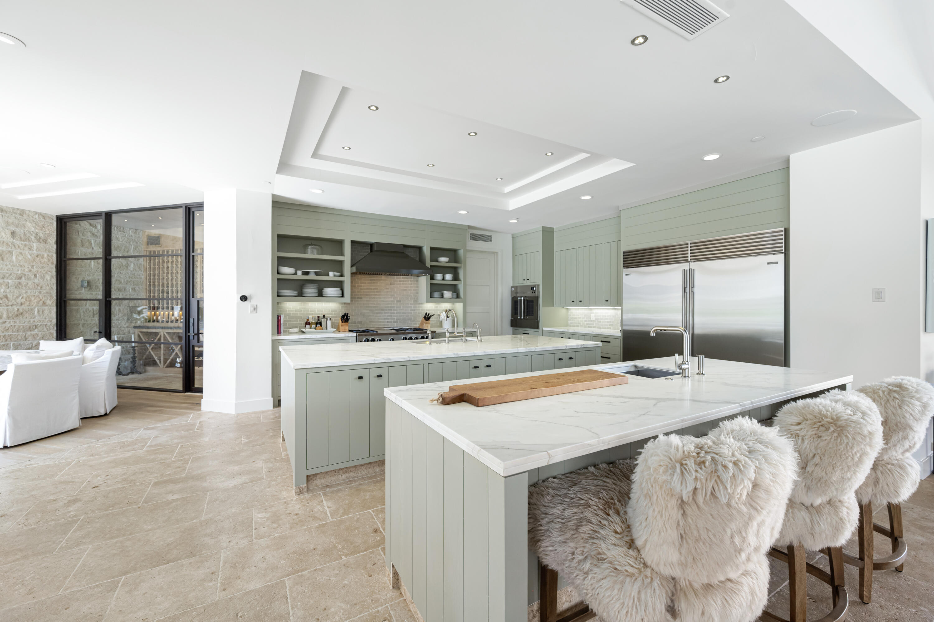 53615 Via Strada La Quinta, CA 92253 - Photo 14 of 52 a kitchen with stainless steel appliances granite countertop a sink and a refrigerator