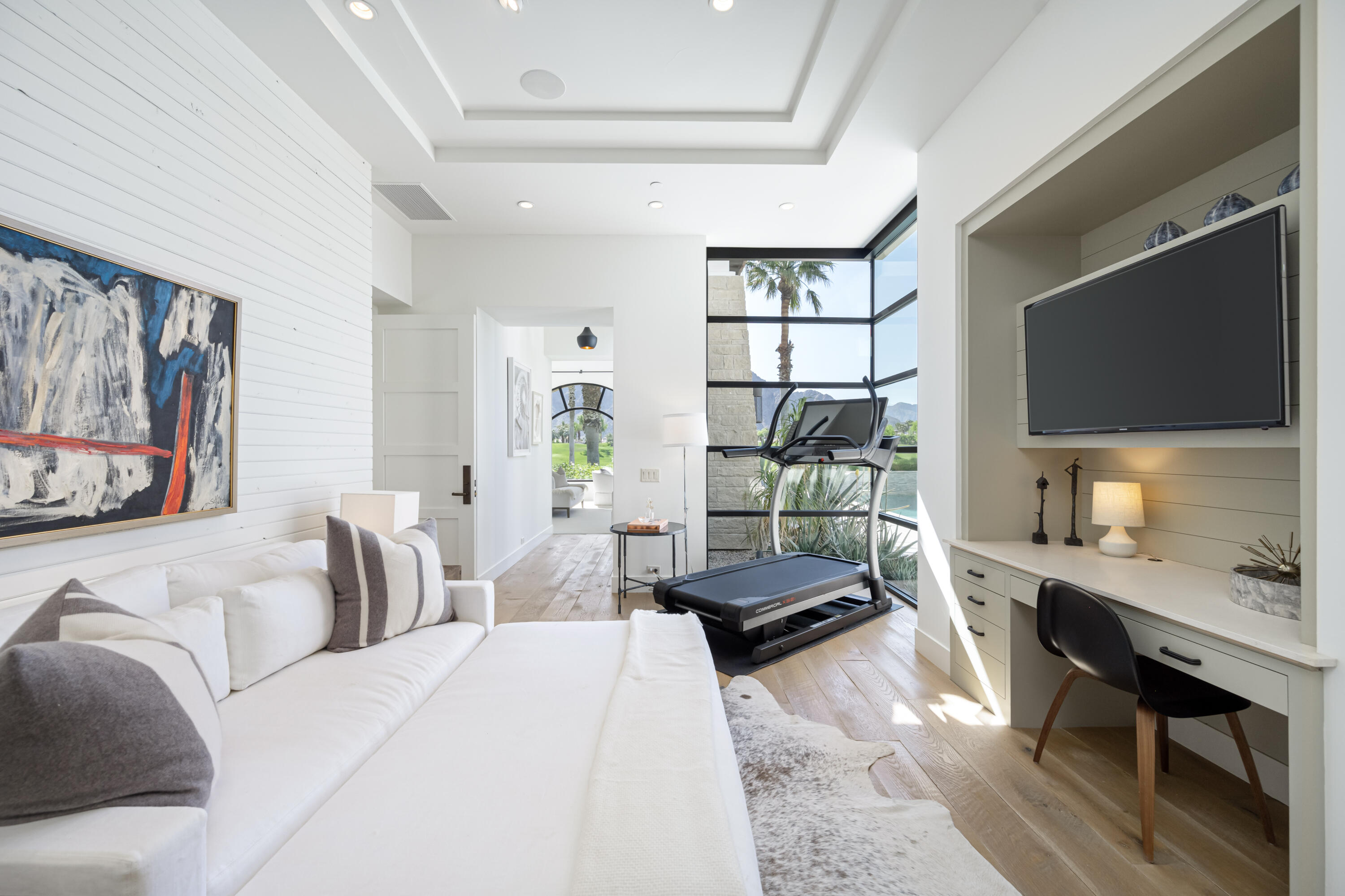 53615 Via Strada La Quinta, CA 92253 - Photo 24 of 52 a bedroom with furniture and a flat screen tv