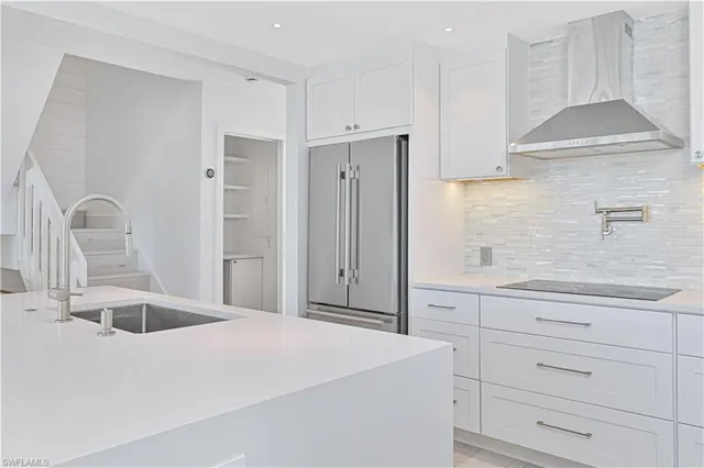 an outdoor space with furniture and garden view