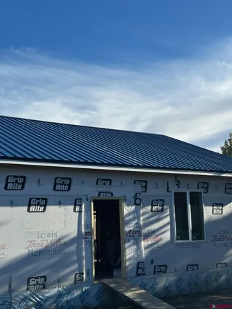 a view of a lake with a big yard