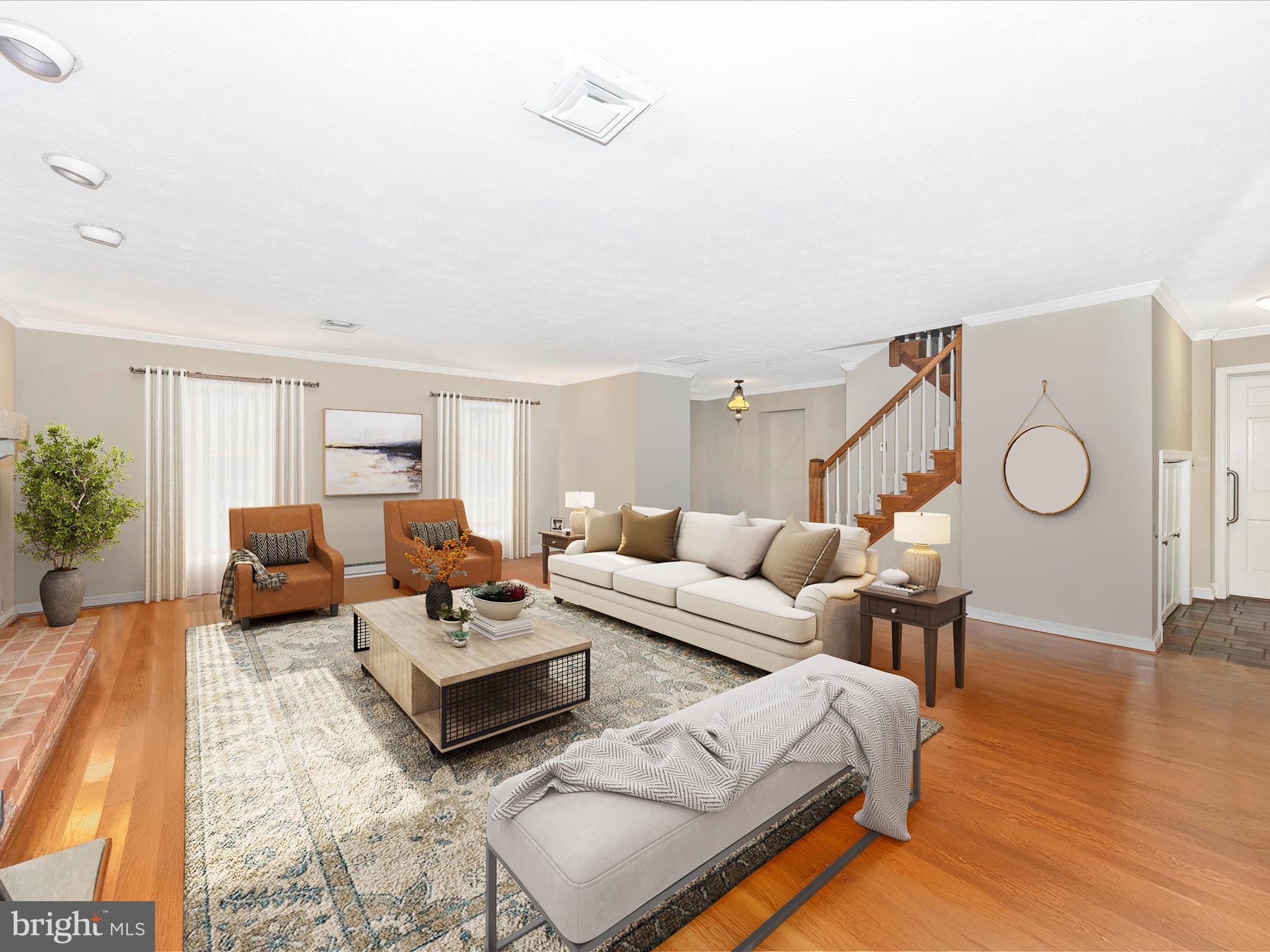 17515 Dr Bird Road Sandy Spring, MD 20860 - Photo 25 of 76 a living room with furniture and wooden floor