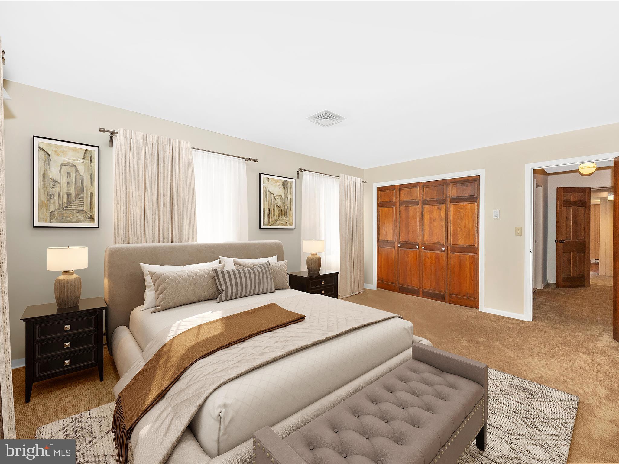 17515 Dr Bird Road Sandy Spring, MD 20860 - Photo 29 of 76 a bedroom with a large bed and a couch