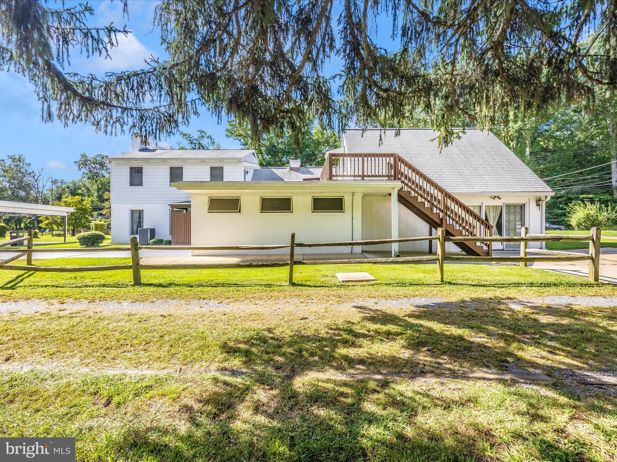17515 Dr Bird Road Sandy Spring, MD 20860 - Photo 57 of 76 Exterior Back with steps to upper loft and rear