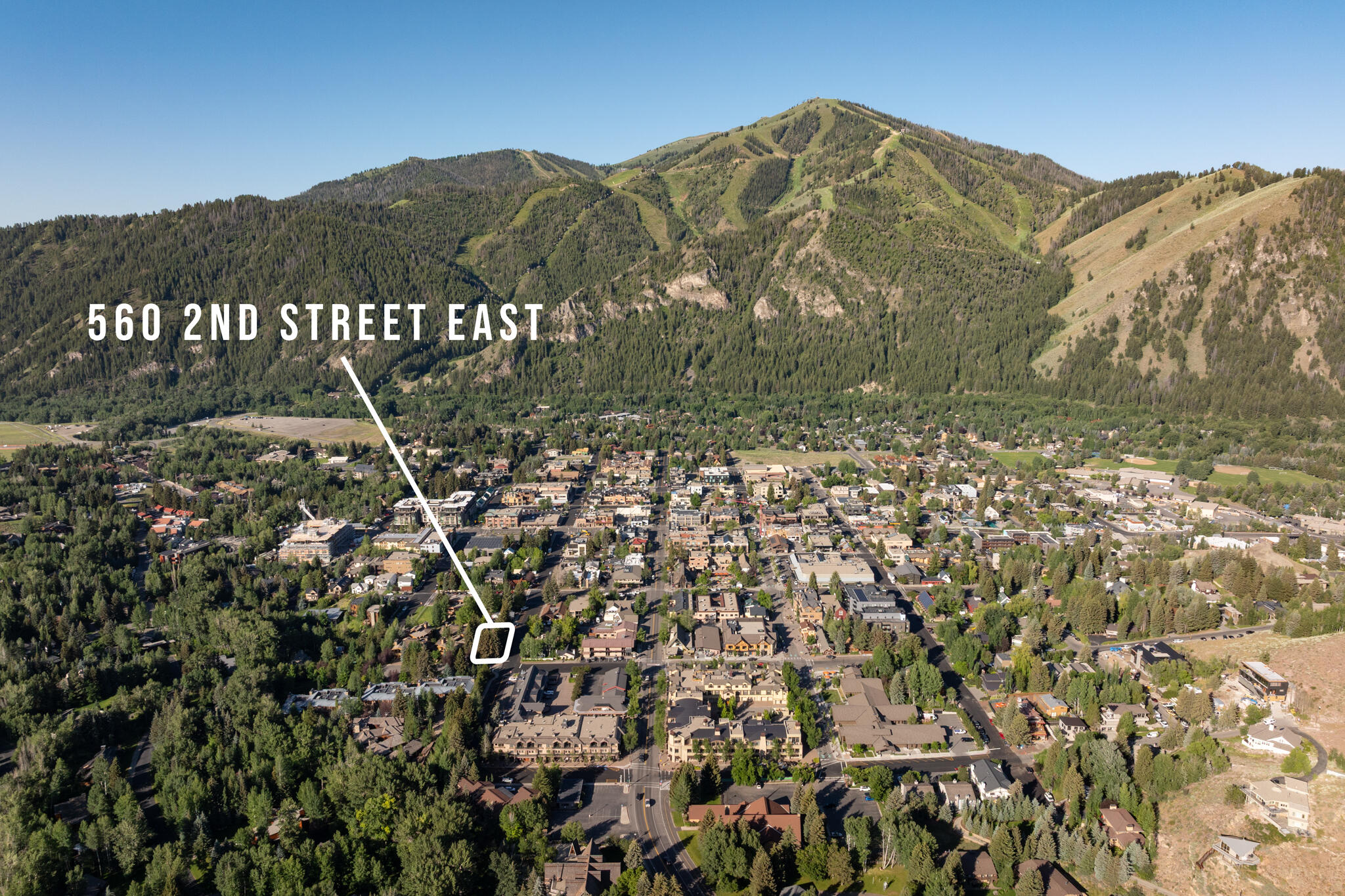 560 Second Street East Ketchum, ID 83340 - Photo 27 of 32 Ketchum - Aerial - 560 Second Street Eas