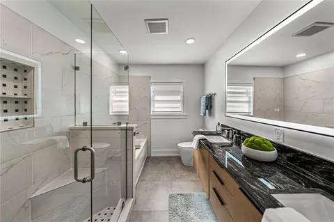 an aerial view of a city