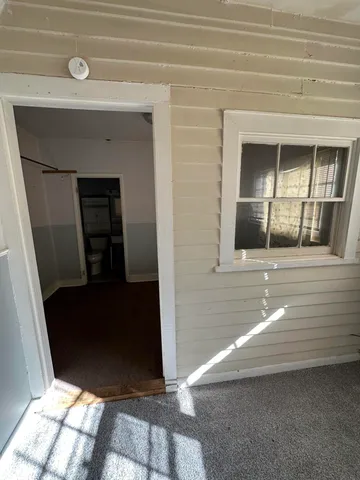 a view of a car garage door