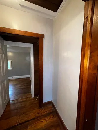 a view of front door with hallway