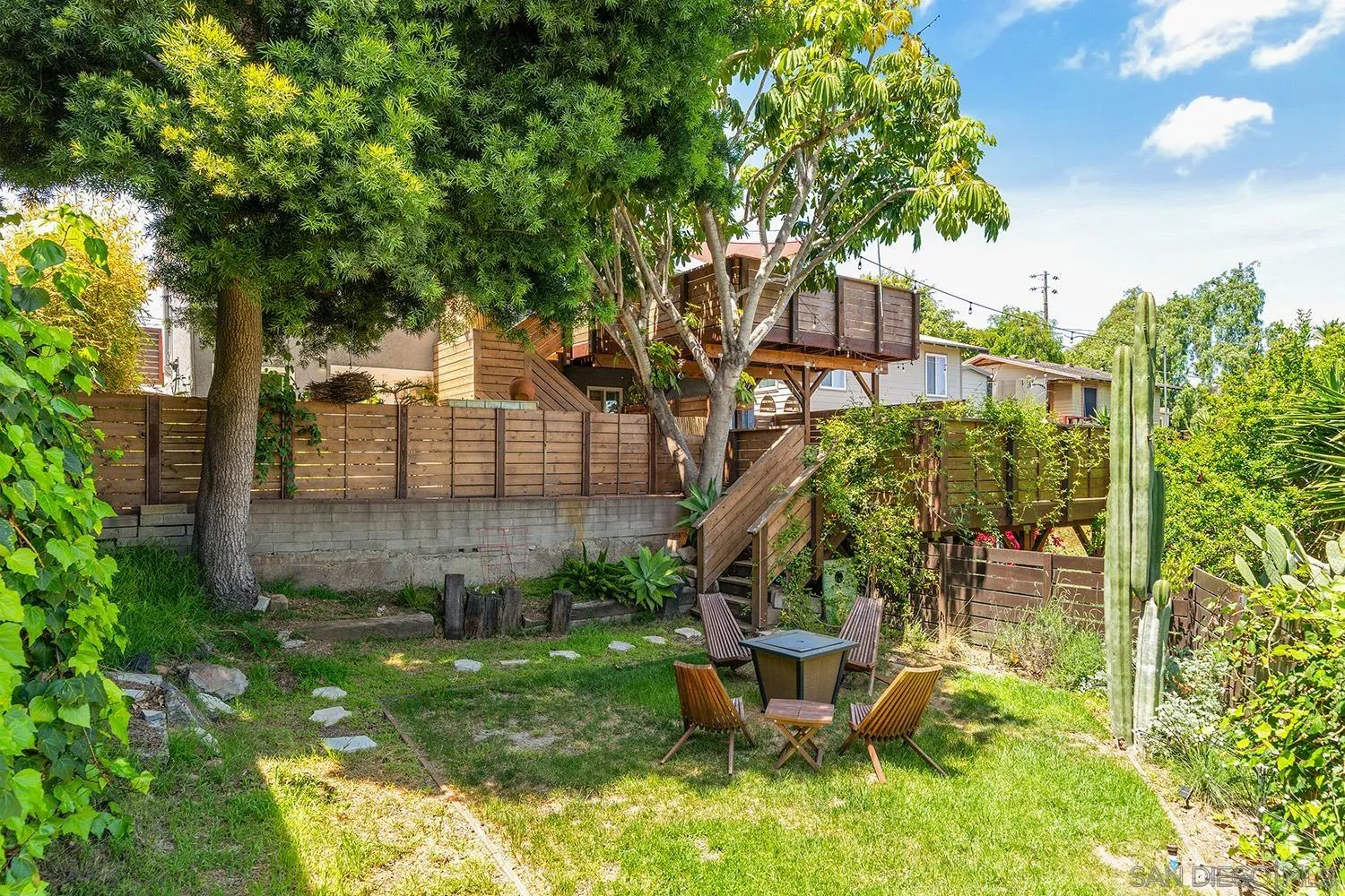 3109 Hawk Street San Diego, CA 92103 - Photo 47 of 75 a view of a chair and table in backyard of the house