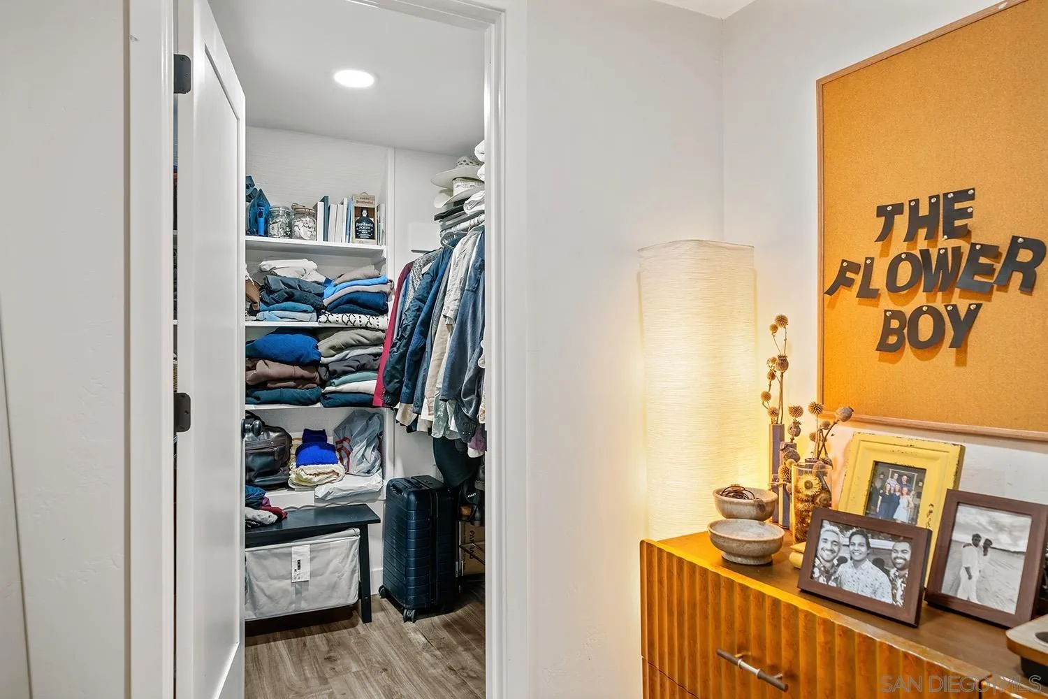 3109 Hawk Street San Diego, CA 92103 - Photo 65 of 75 a view of walk in closet with clothes and shoes