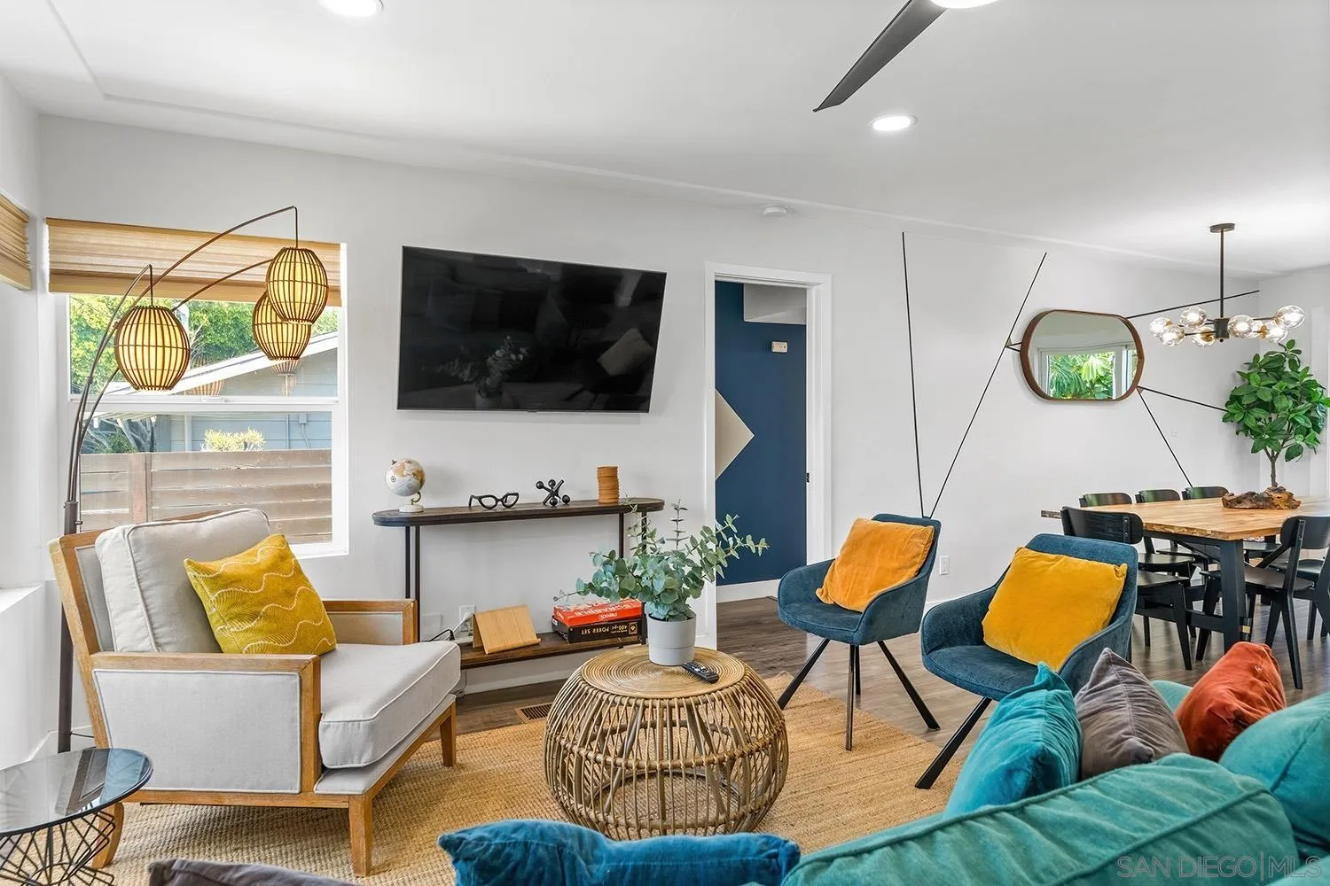 3109 Hawk Street San Diego, CA 92103 - Photo 10 of 75 a living room with furniture and a flat screen tv