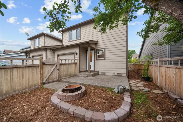 a view of a house with a deck