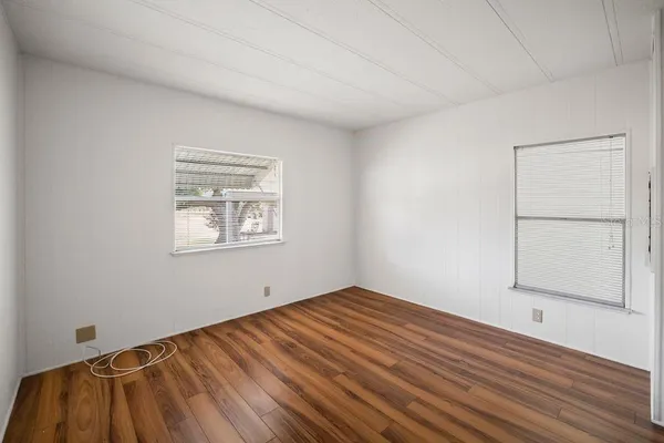 wooden floor in a room