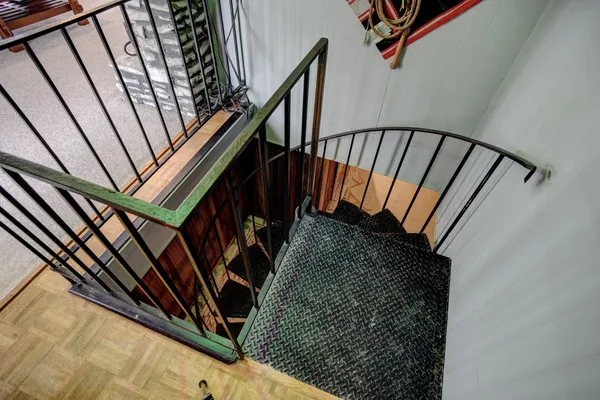 a view of stairs