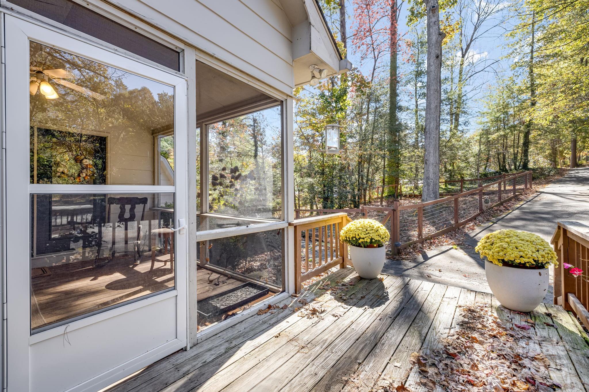 203 Davis Mountain Road Laurel Park, NC 28739 - Photo 33 of 37 a view of a porch with furniture