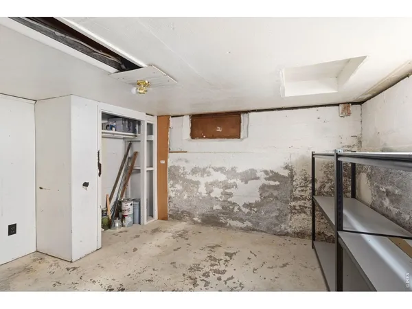 a view of a livingroom with wooden floor