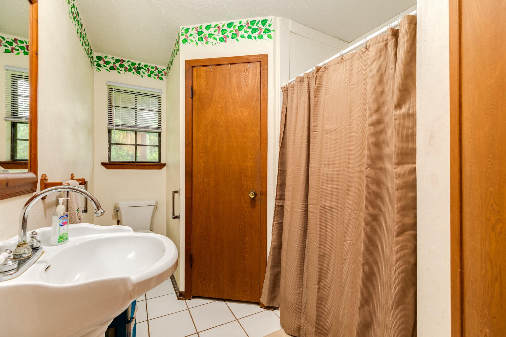 4821 County Road 288 Angleton, TX 77515 - Photo 20 of 35 a bathroom with a sink a mirror and a shower