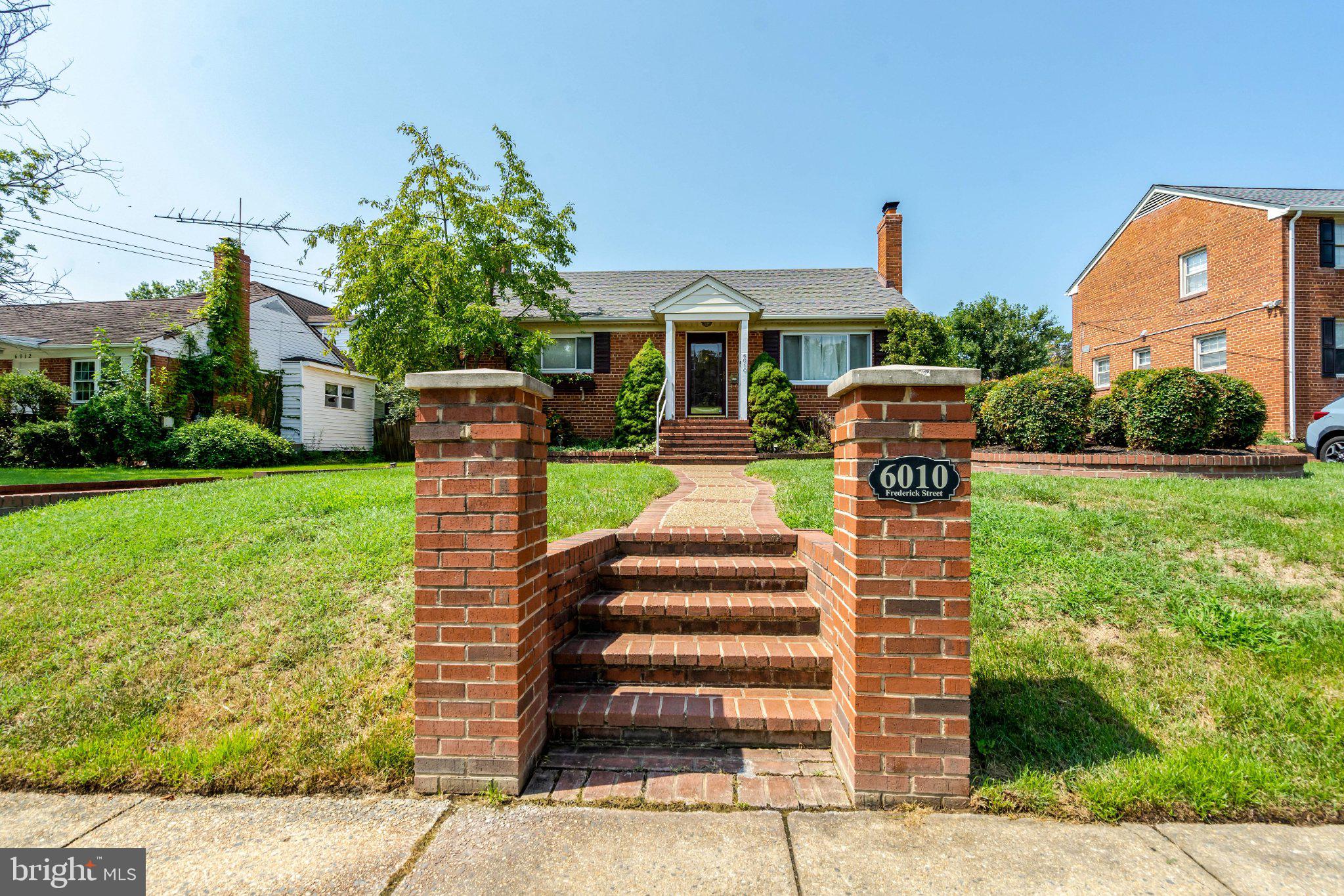 6010 Frederick Street Springfield, VA 22150 - Photo 1 of 15 Charming brick home with inviting steps.