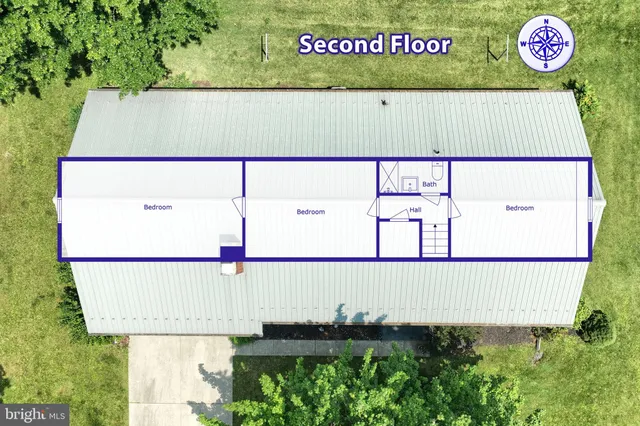 a view of an empty room