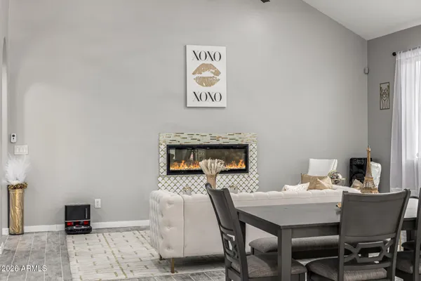 a kitchen with appliances a sink and a counter top space