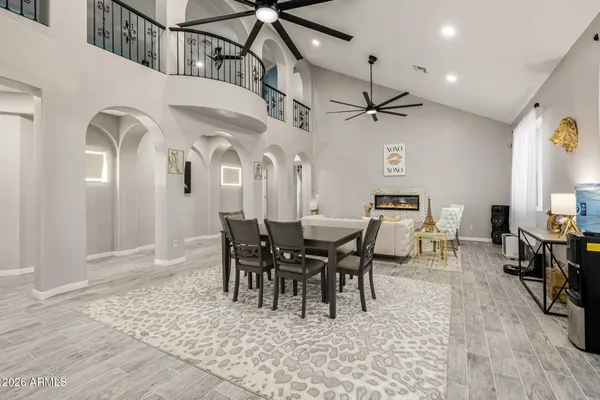 a view of entryway with stairs and wooden floor