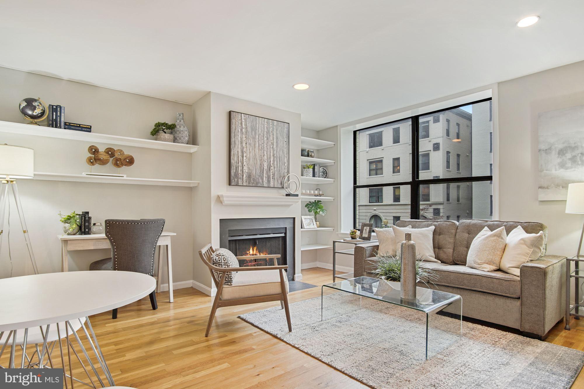 2145 California Street Northwest, Unit 201 Washington, DC 20008 - Photo 1 of 30 Living-Dining area with southern exposures