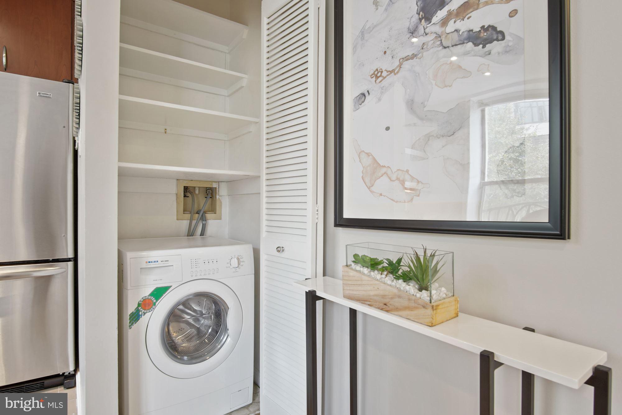 2145 California Street Northwest, Unit 201 Washington, DC 20008 - Photo 13 of 30 Laundry closet/pantry by kitchen
