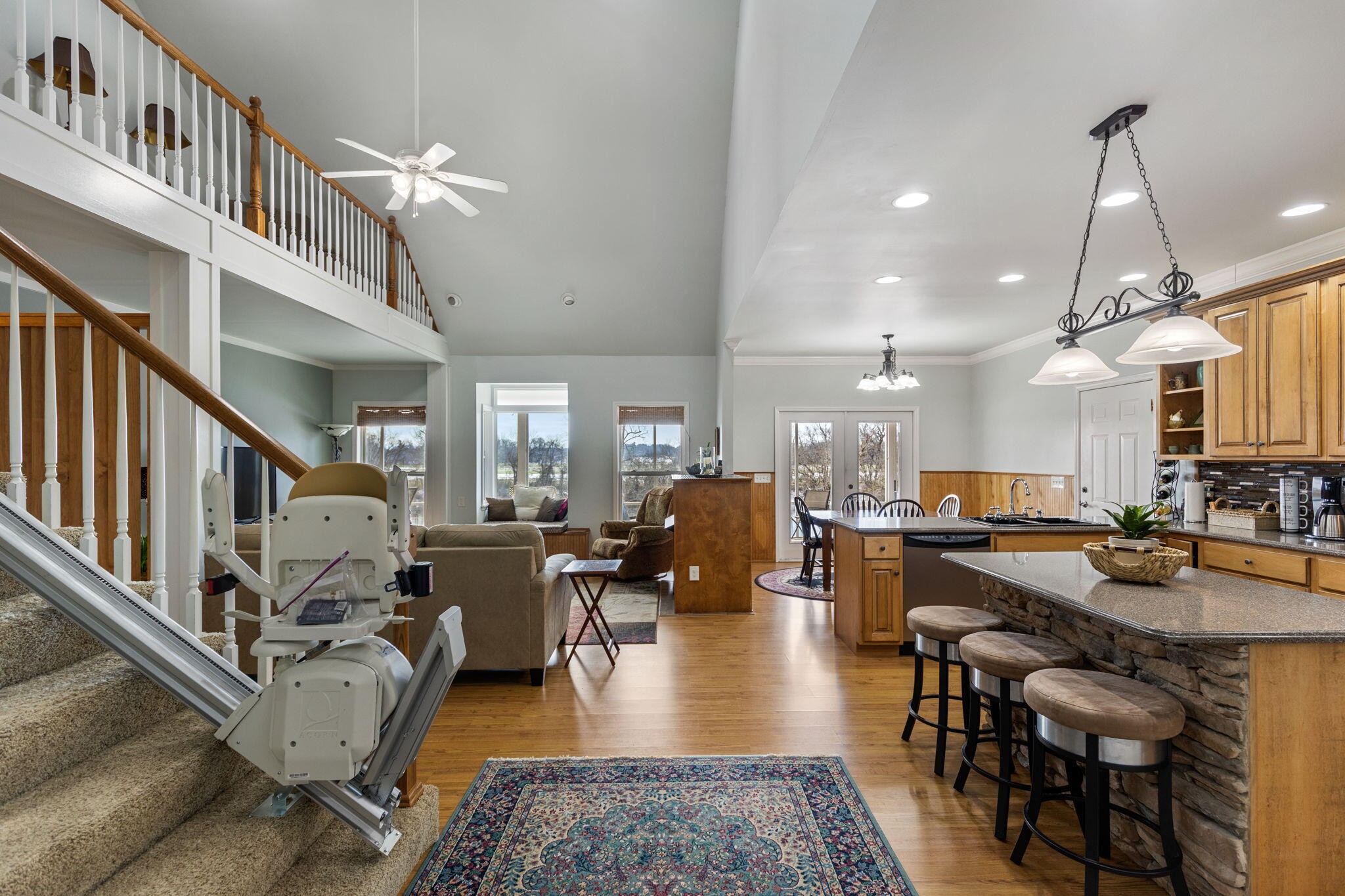 759 Pinhook Road Calhoun, TN 37309 - Photo 10 of 55 a living room with fireplace furniture and a wooden floor